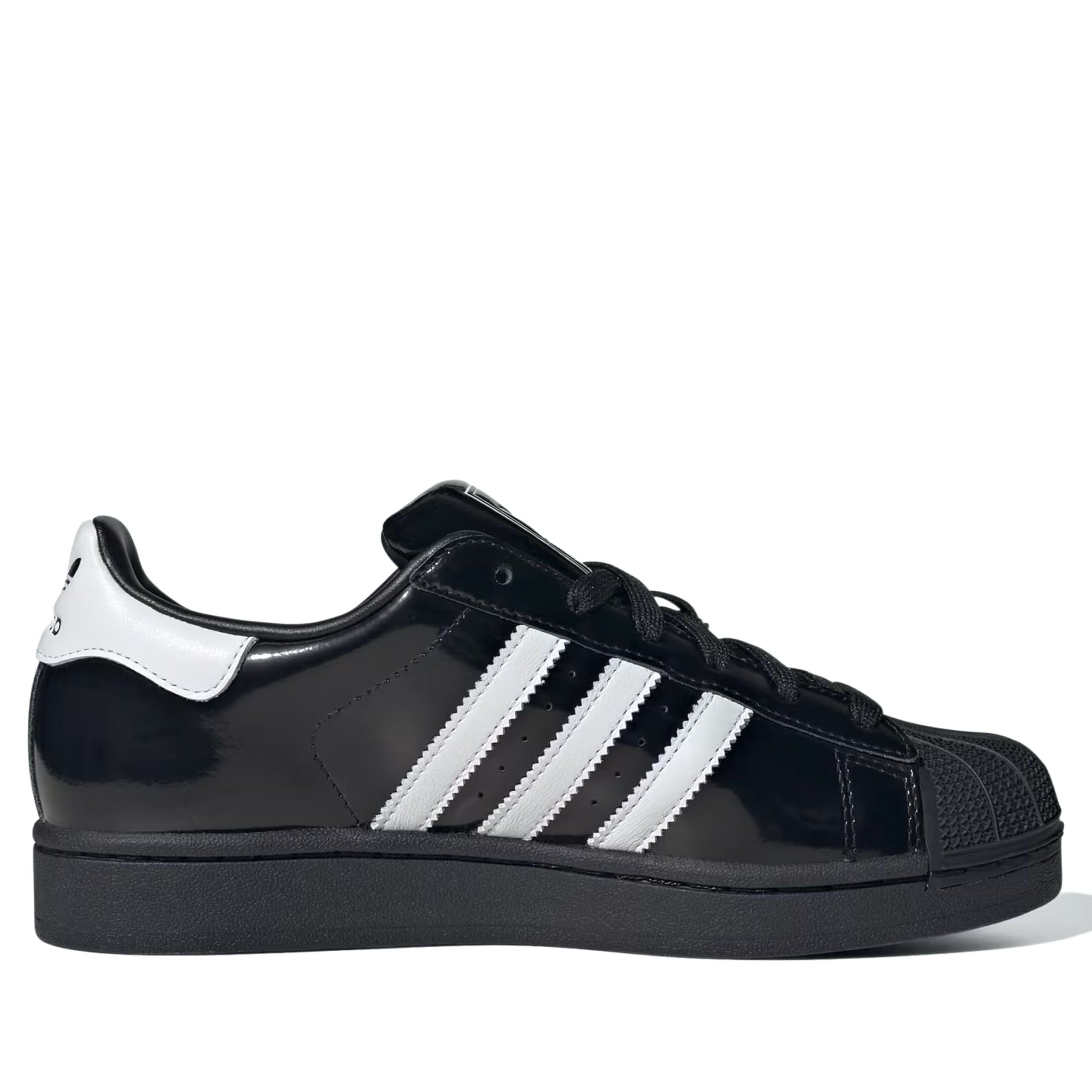  ADIDAS SUPERSTAR II BLACK WHITE PATENT JH7756 