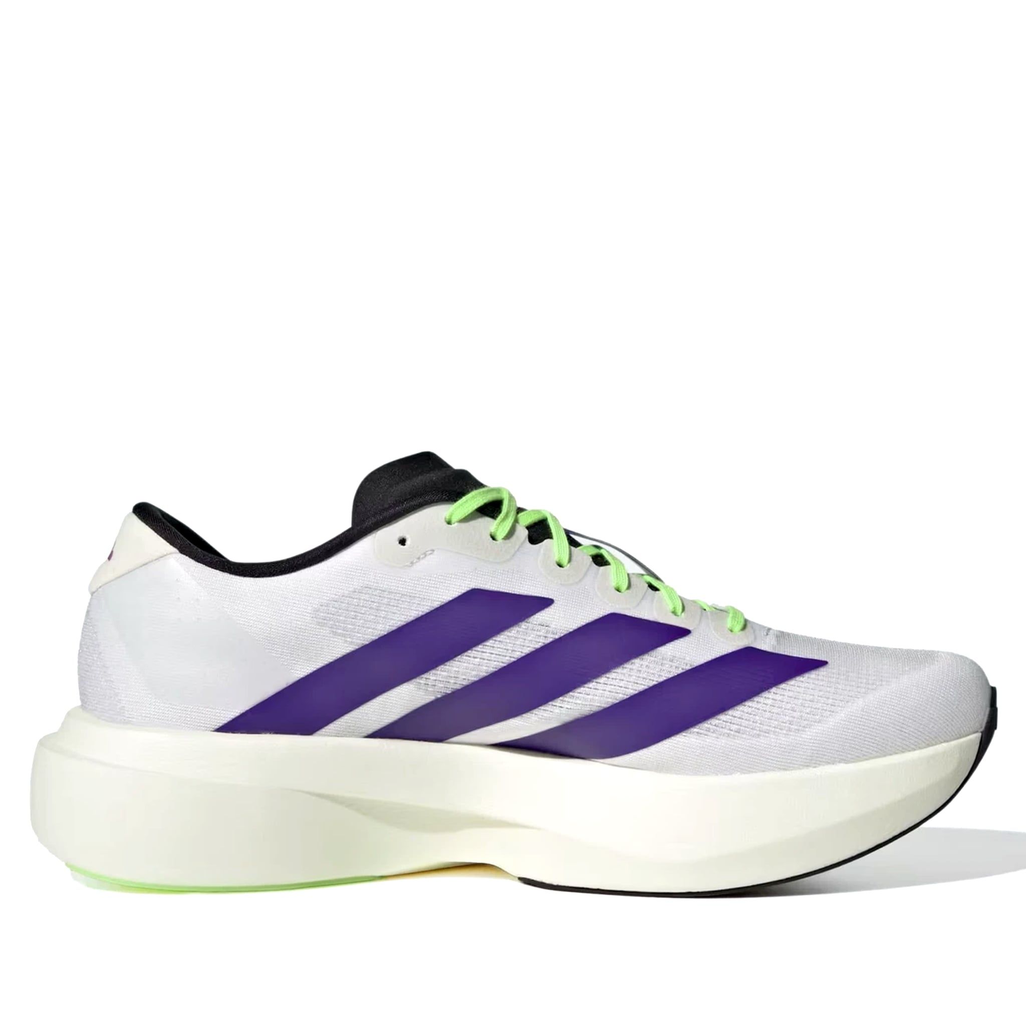  ADIDAS ADIZERO EVO SL WHITE PURPLE LIME BURST JS4495 