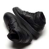  NIKE AIR JORDAN 1 MID GS TRIPLE BLACK 2015 554725-030 