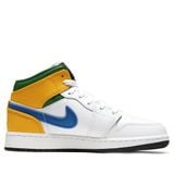  NIKE AIR JORDAN 1 MID WHITE COURT PURPLE TEAL 554725-128 