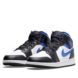  NIKE AIR JORDAN 1 MID WHITE BLACK RACER BLUE 554725-140 