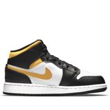  NIKE AIR JORDAN 1 MID GS WHITE POLLEN BLACK 554725-177 