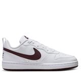  NIKE COURT BOROUGH LOW RECRAFT WHITE BURGUNDY CRUSH DV5456-112 