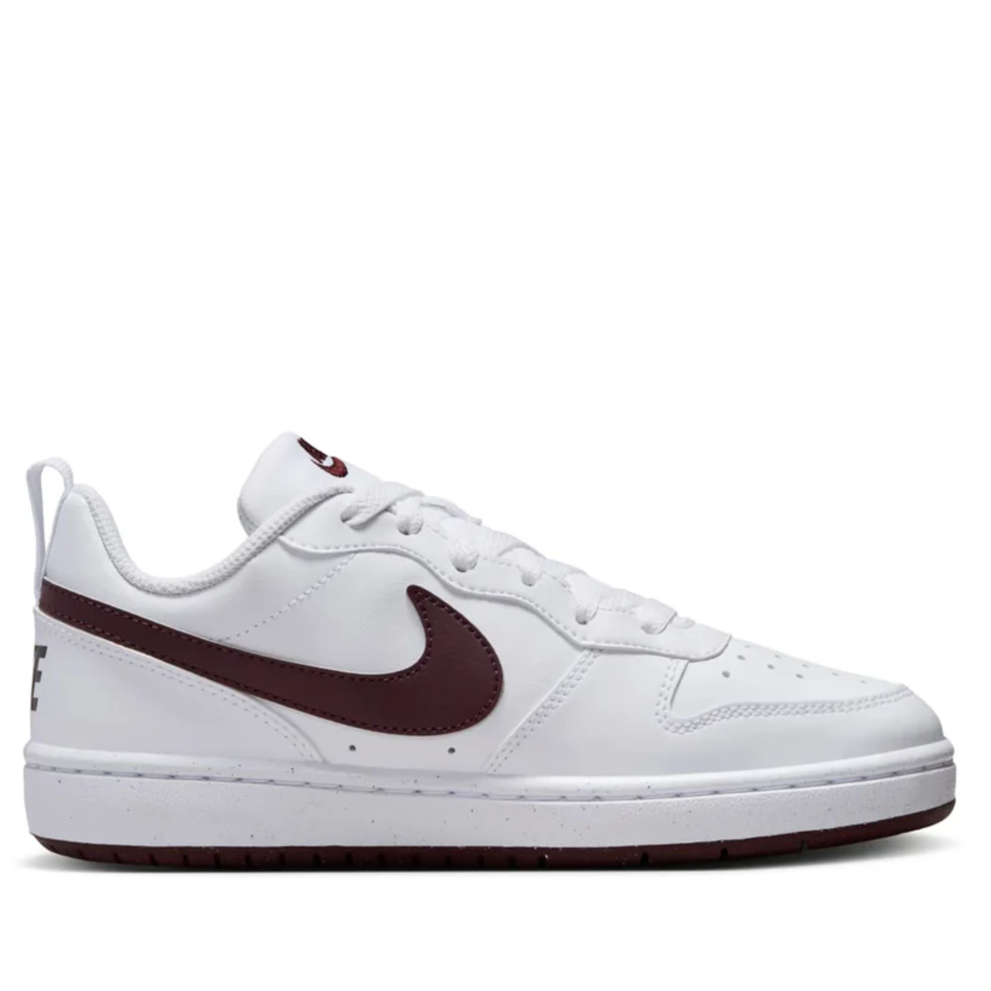  NIKE COURT BOROUGH LOW RECRAFT WHITE BURGUNDY CRUSH DV5456-112 