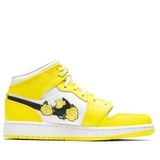  NIKE AIR JORDAN 1 MID GS DYNAMIC YELLOW FLORAL AV5174-700 