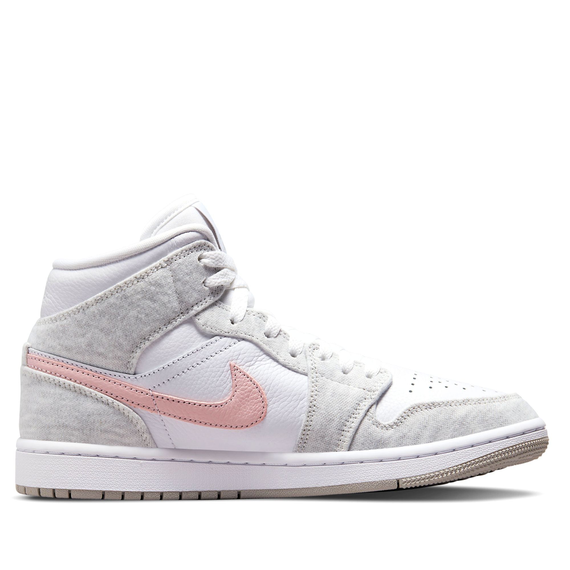  NIKE AIR JORDAN 1 MID SE WHITE LIGHT IRON ORE DN4045-001 