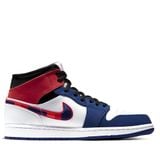  NIKE AIR JORDAN 1 MID MULTI COLOR SWOOSH 852542-146 
