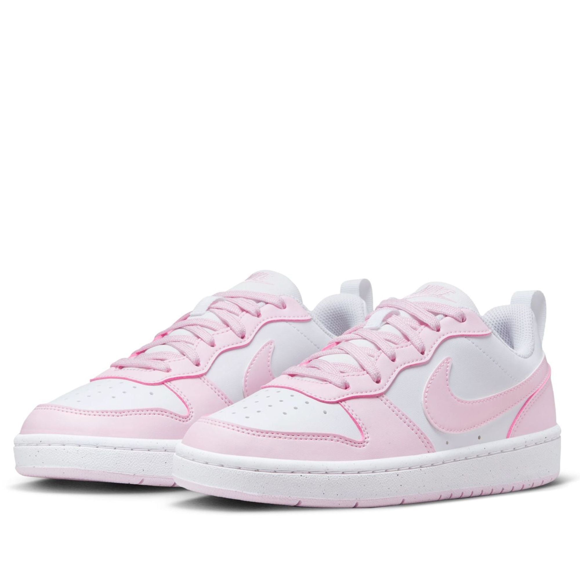  NIKE  COURT BOROUGH LOW 2 SE WHITE PINK FOAM DQ0492-100 l DV5456-105 