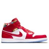 NIKE AIR JORDAN 1 MID BARCELONA SWEATER RED PATENT DC7248-600 