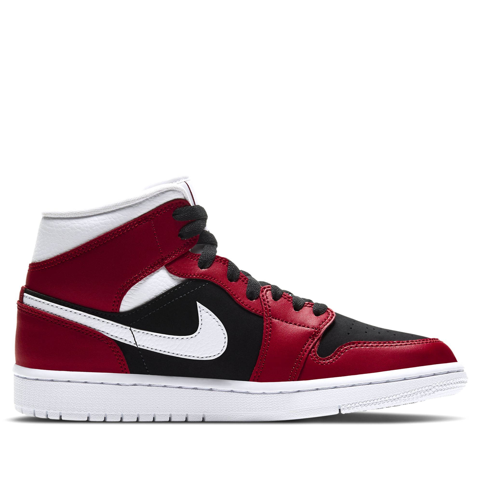  NIKE AIR JORDAN 1 MID GYM RED BLACK BQ6472-601 