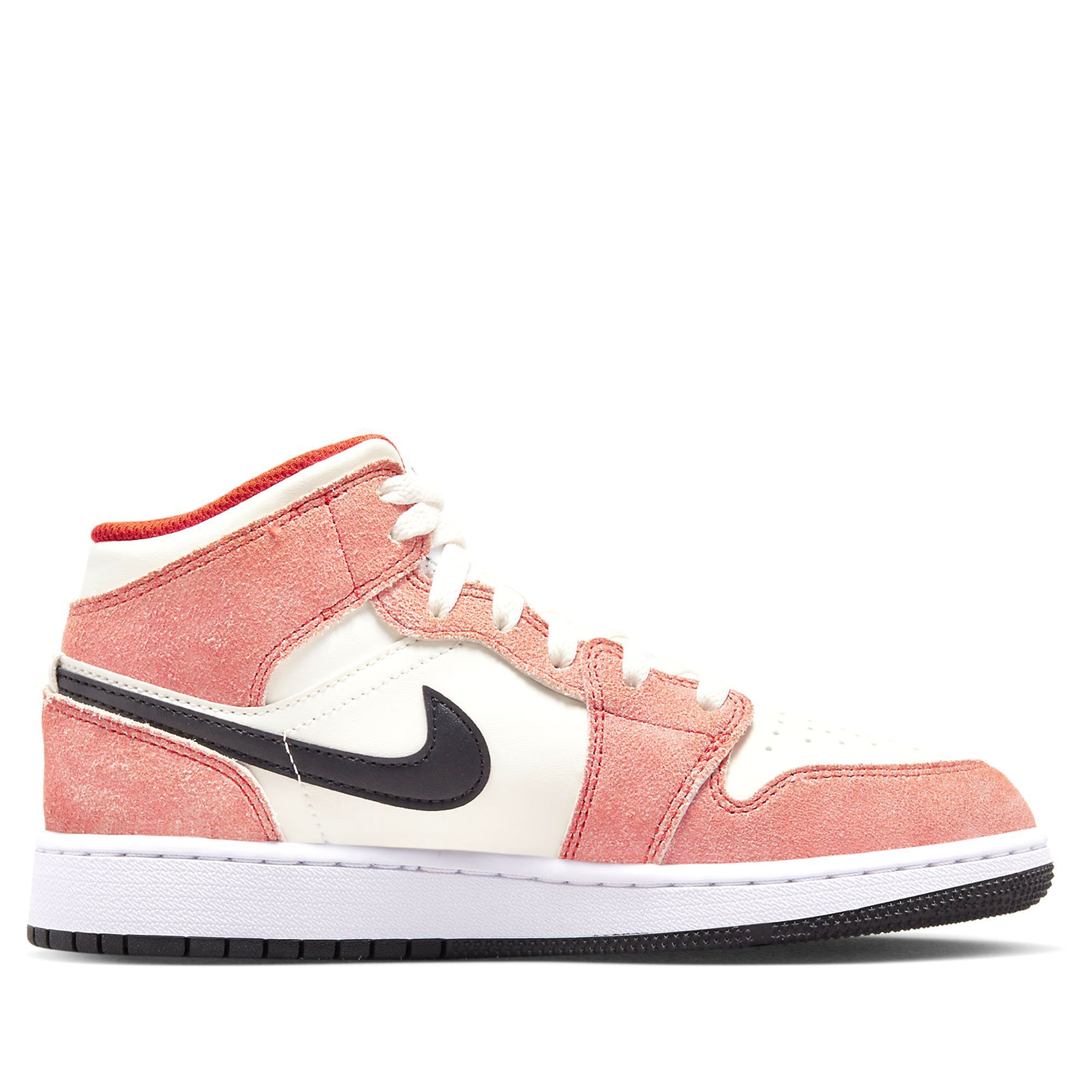  NIKE AIR JORDAN 1 MID SE ORANGE SUEDE GS DV1336-800 