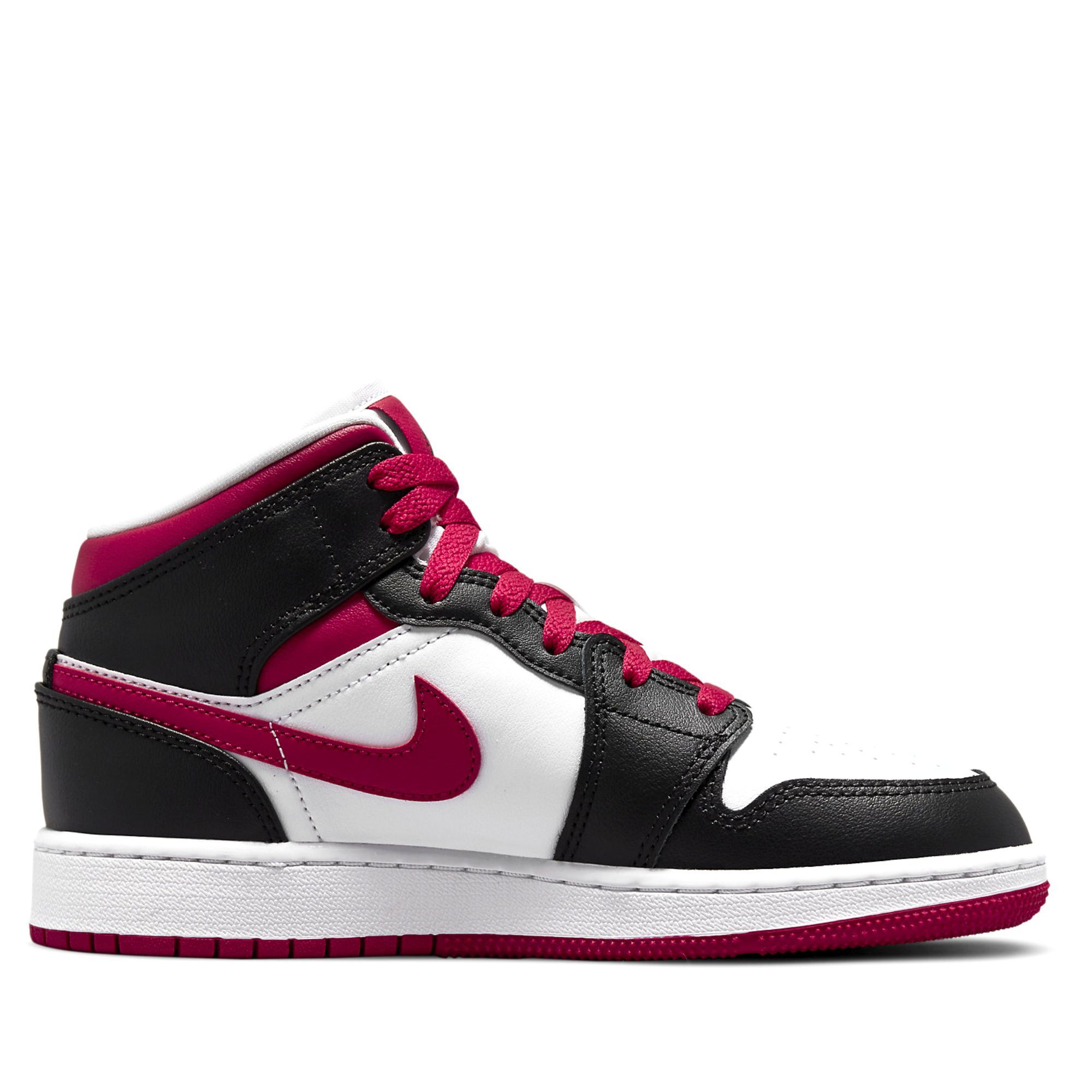  NIKE AIR JORDAN 1 MID WHITE VERY BERRY 554725-016 