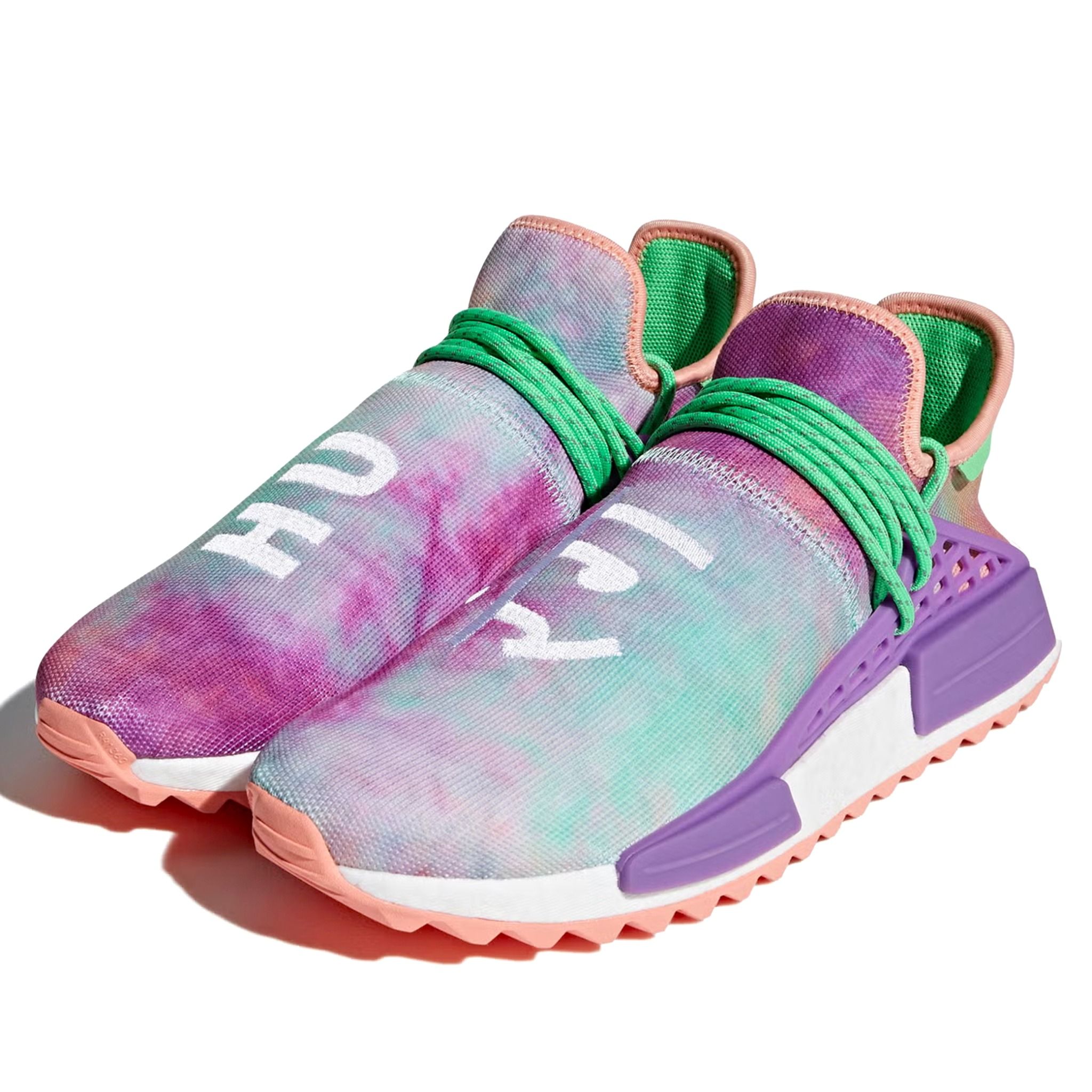  ADIDAS NMD HUMAN RACE PHARRELL HOLI FESTIVAL CHALK CORAL AC7034 