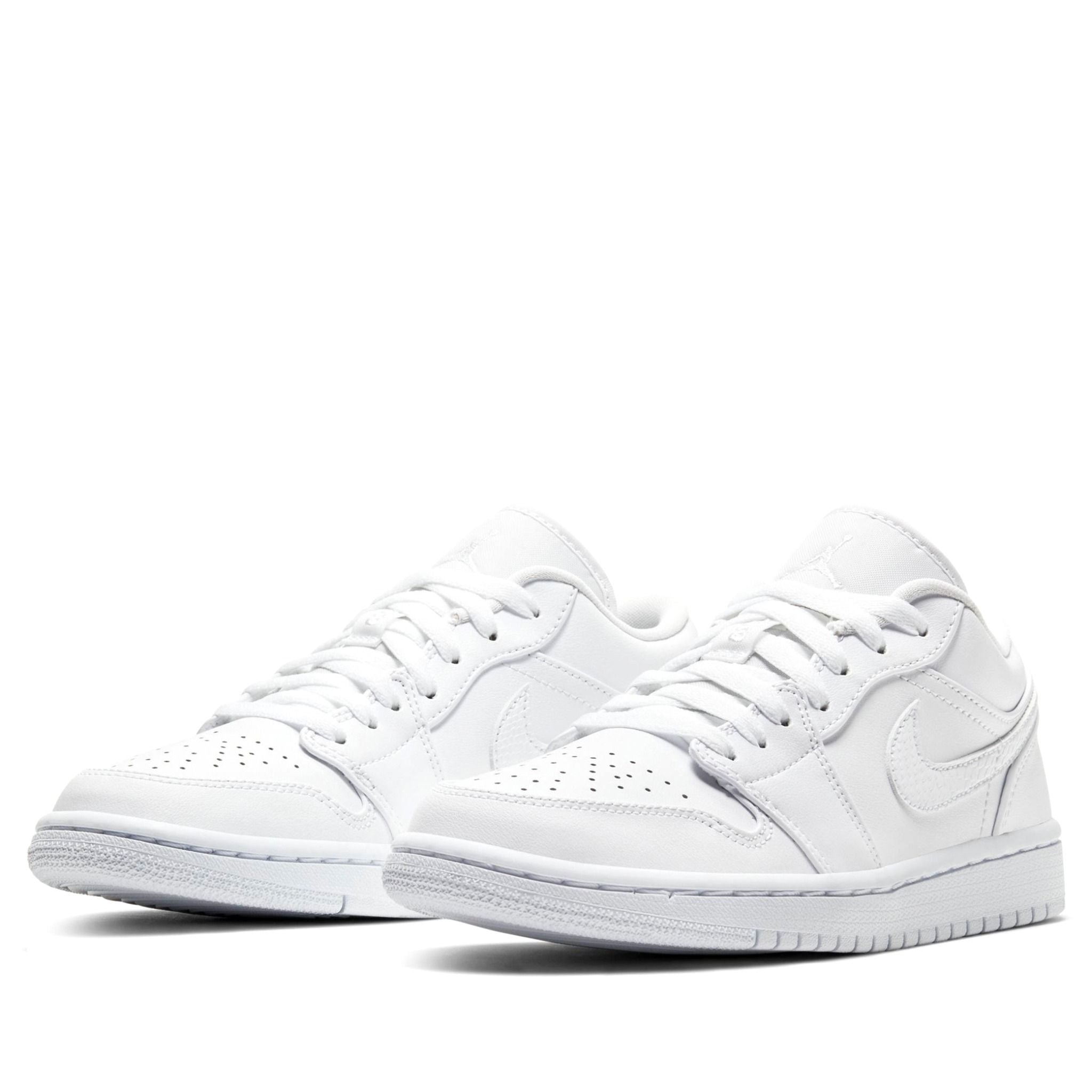  NIKE AIR JORDAN 1 LOW TRIPLE WHITE AO9944-111 l 553560-126 l 553560-130 