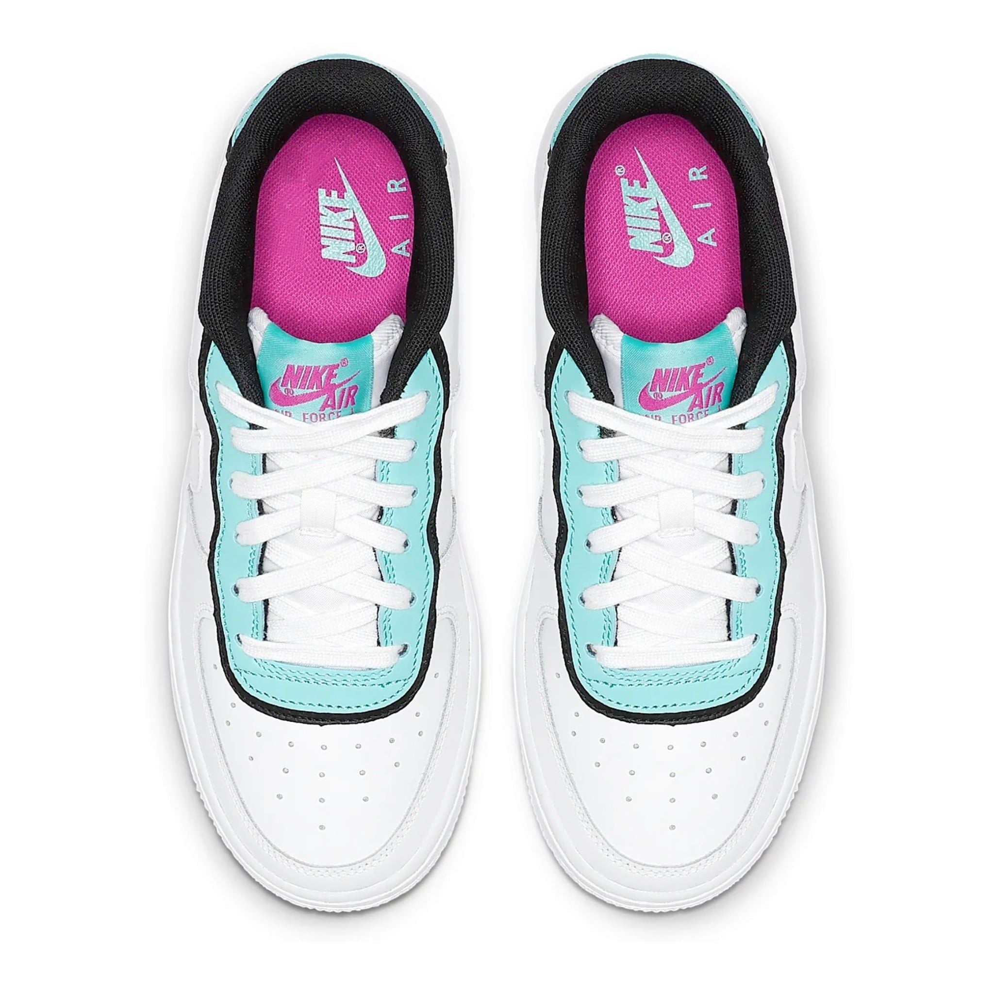  NIKE AIR FORCE 1 DOUBLE AQUA BLACK BV1084-100 [DATE CŨ] 