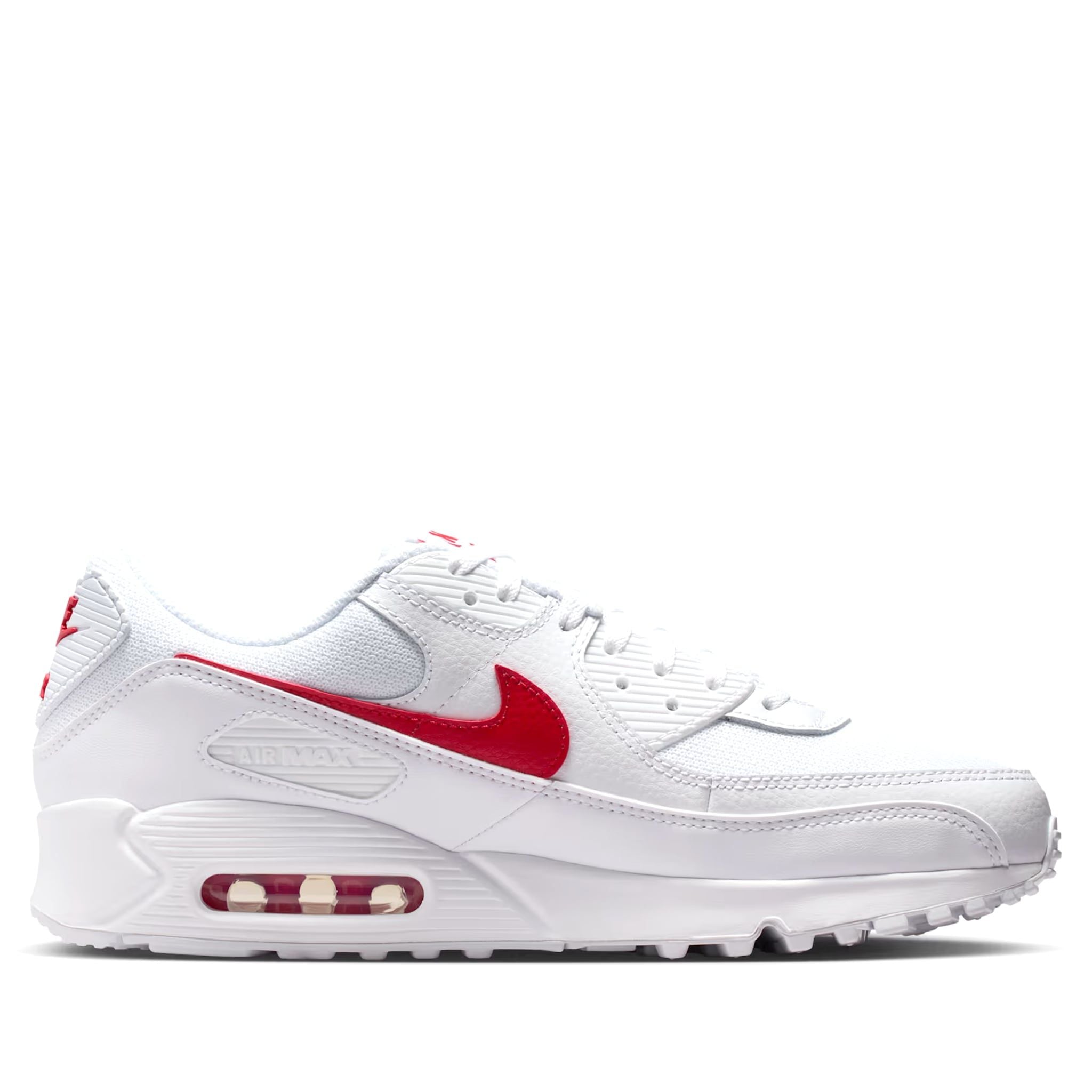  NIKE AIR MAX 90 WHITE UNIVERSITY RED DM0029-120 