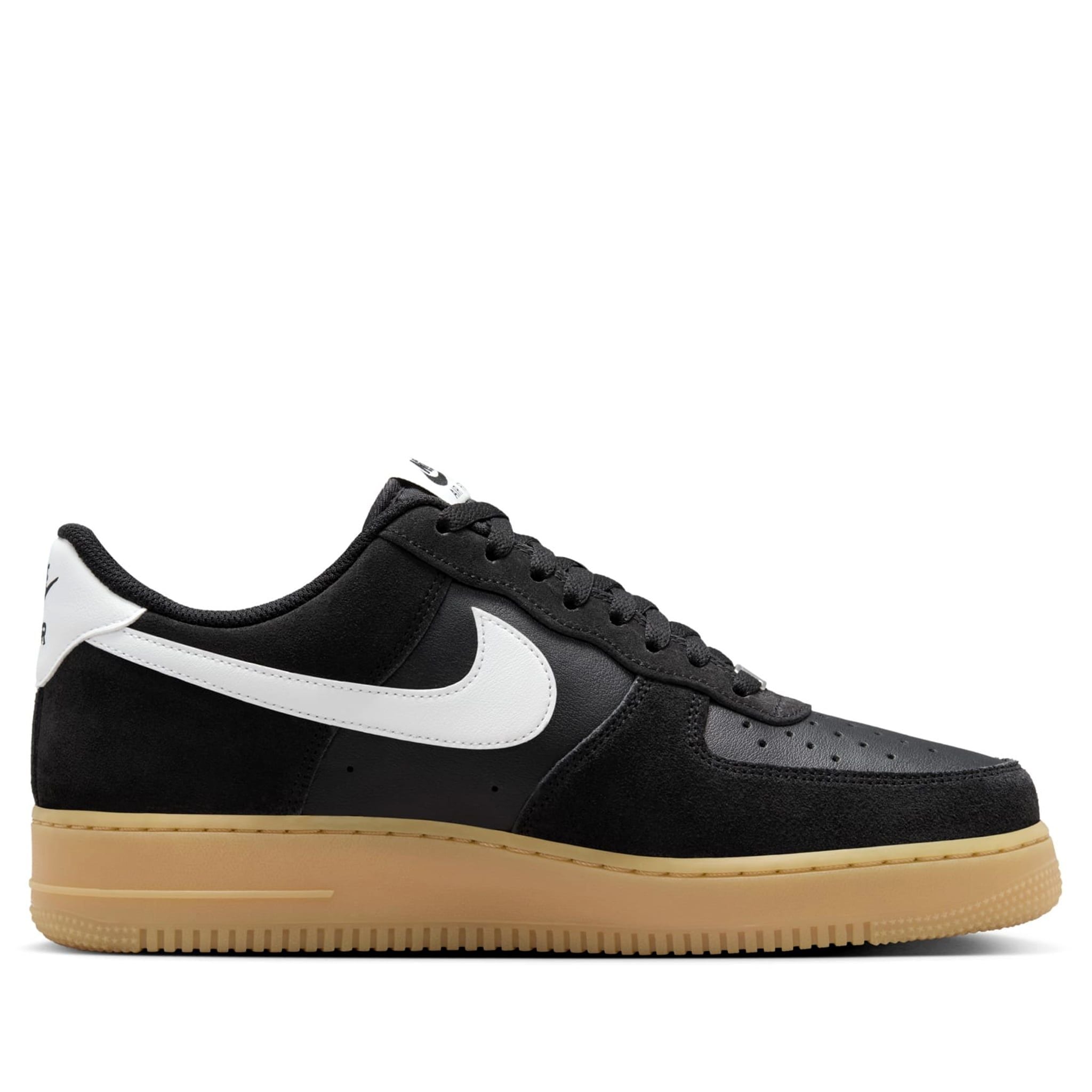  NIKE AIR FORCE 1 07 LV8 BLACK SUMMIT WHITE GUM FQ8714-004 