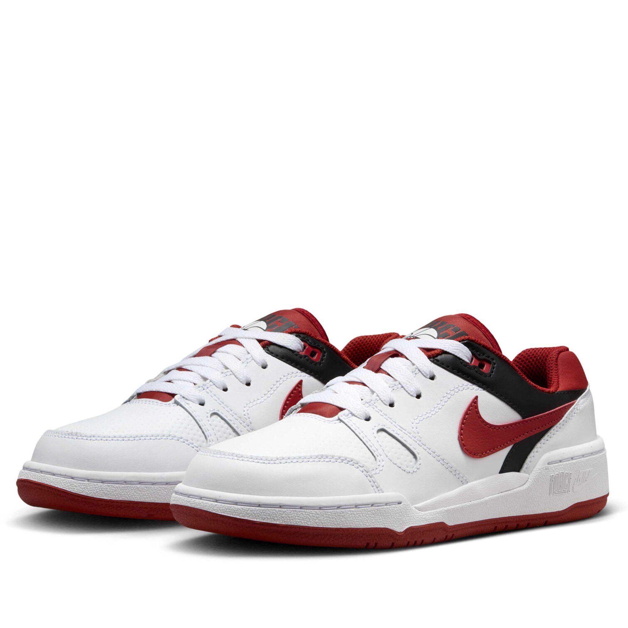  NIKE FULL FORCE LOW WHITE BLACK TEAM ORANGE MYSTIC RED FV5929-100 