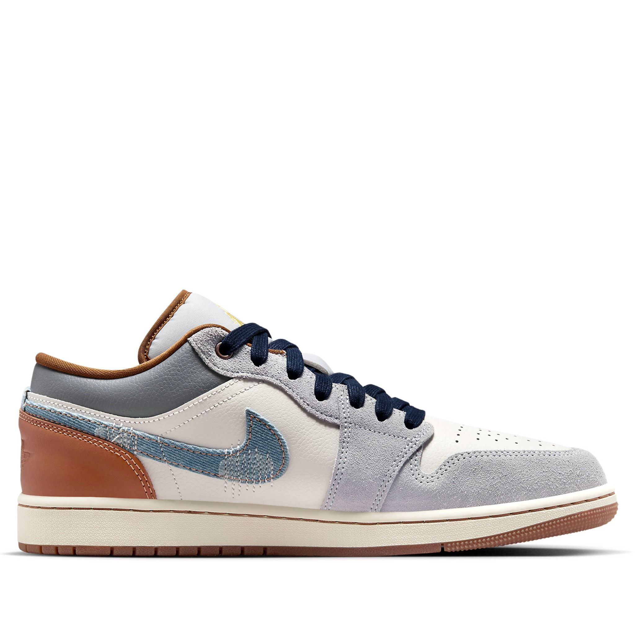  NIKE AIR JORDAN 1 LOW REPAIRED DENIM SWOOSH FZ5042-041 