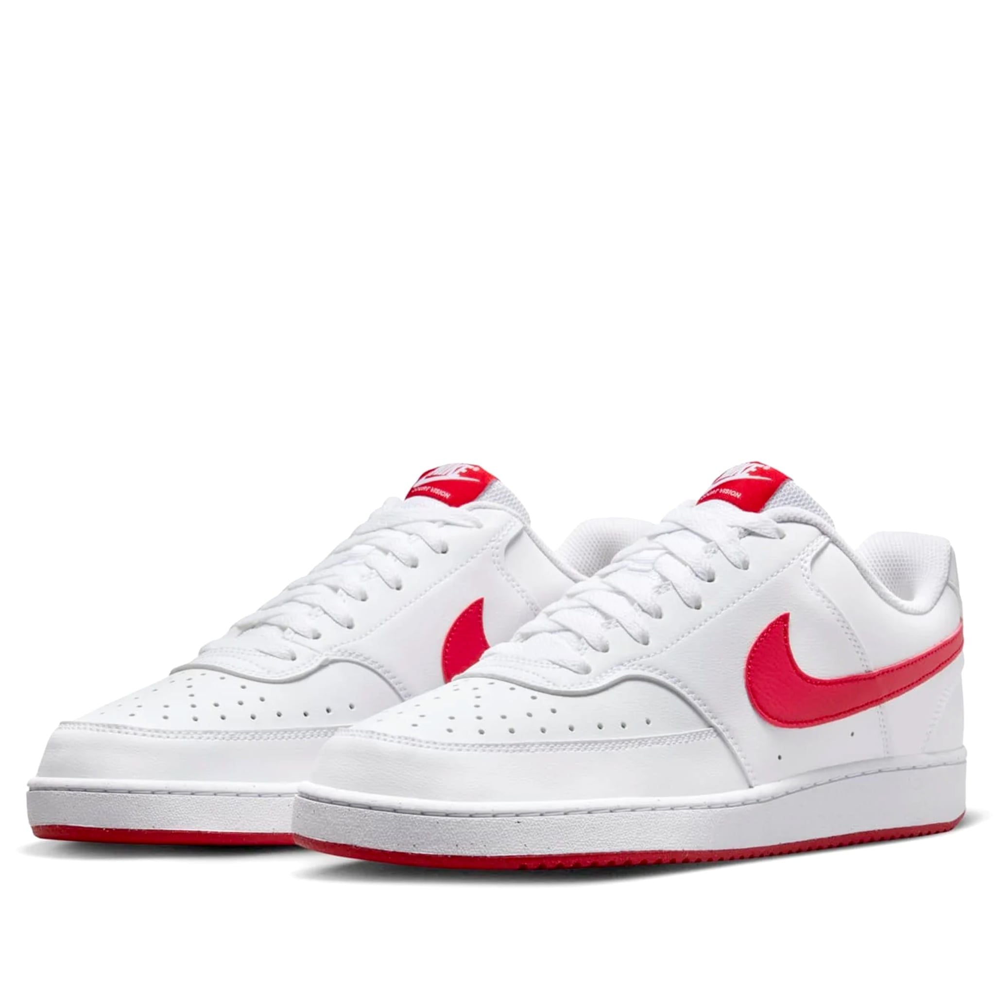  NIKE COURT VISION LOW NEXT NATURE WHITE UNIVERSITY RED HF1744-101 