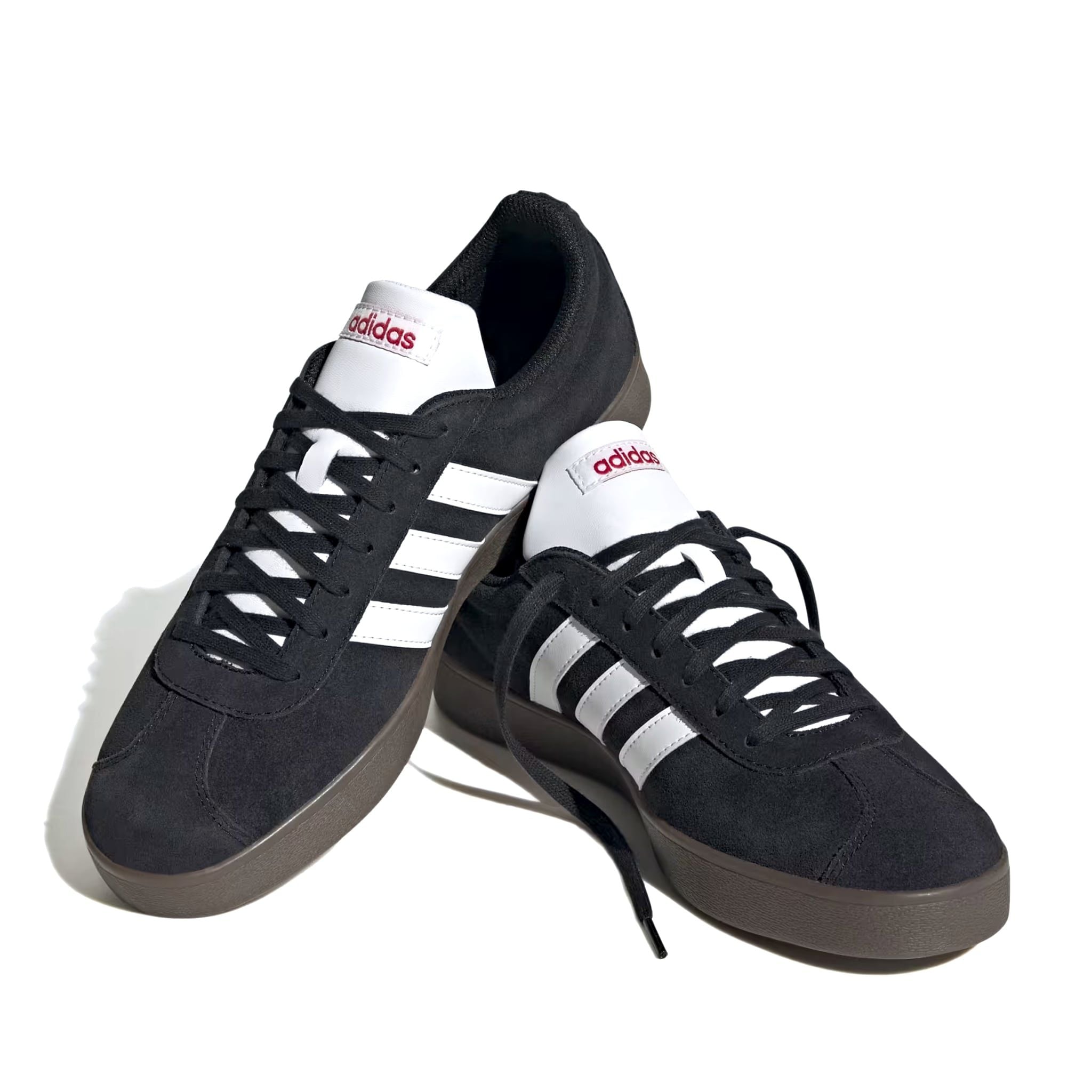  ADIDAS VL COURT 2.0 CORE BLACK CLOUD WHITE BETTER SCARLET HQ1801 