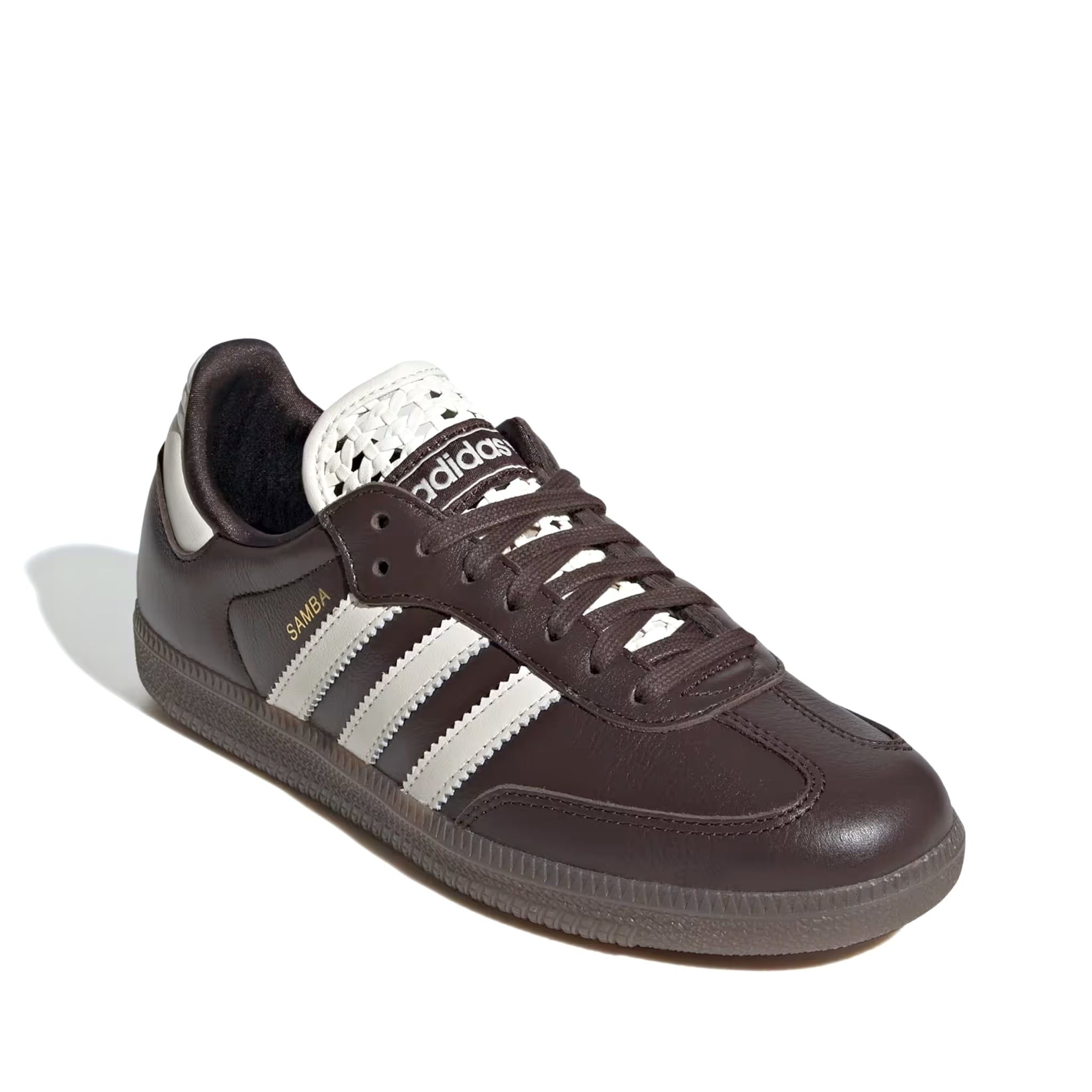  ADIDAS SAMBA OG BASKETWEAVE TONGUE AURORA COFFEE OFF WHITE IH3982 