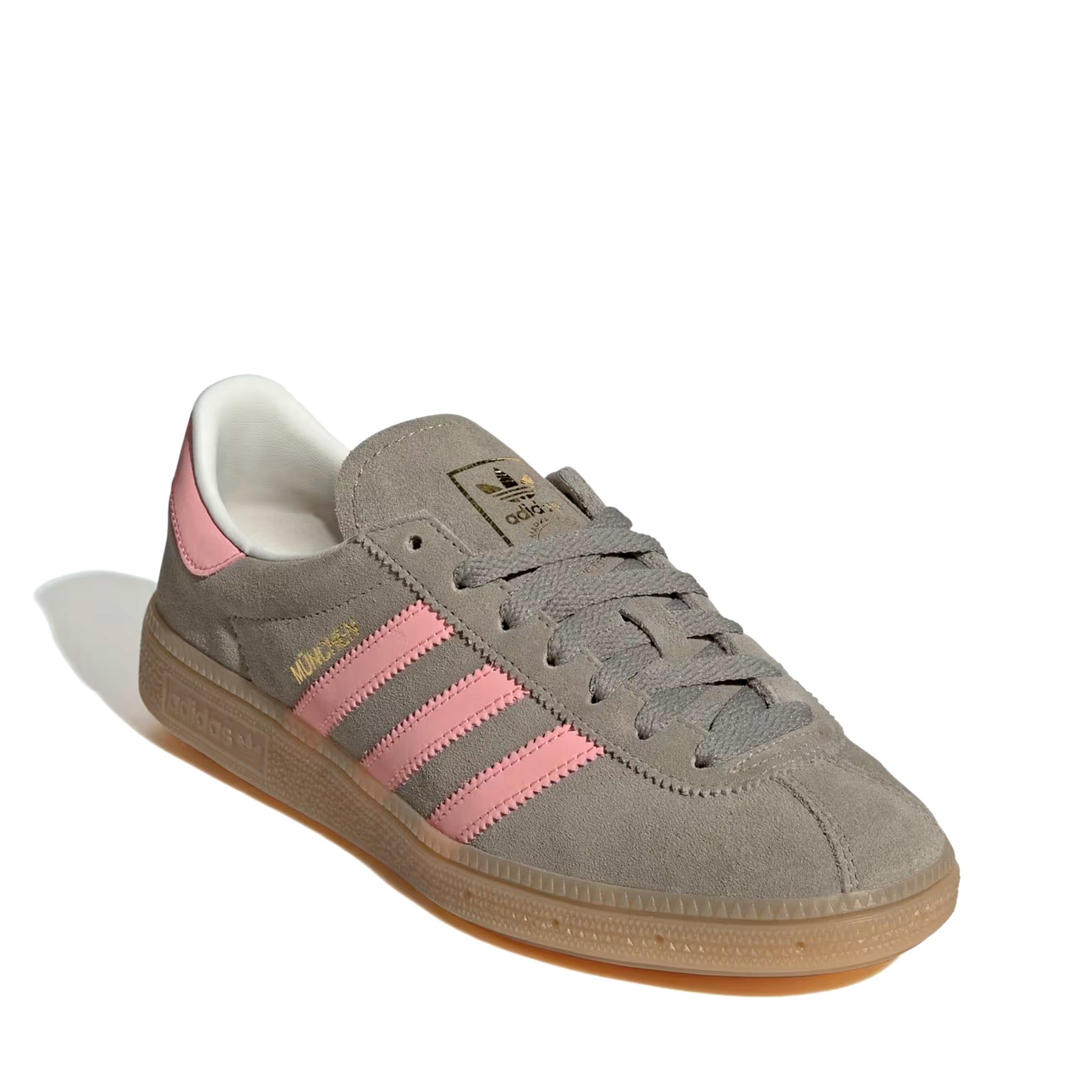  ADIDAS MUENCHEN SILVER PEBBLE GLOW PINK ORBIT GREY IH4222 