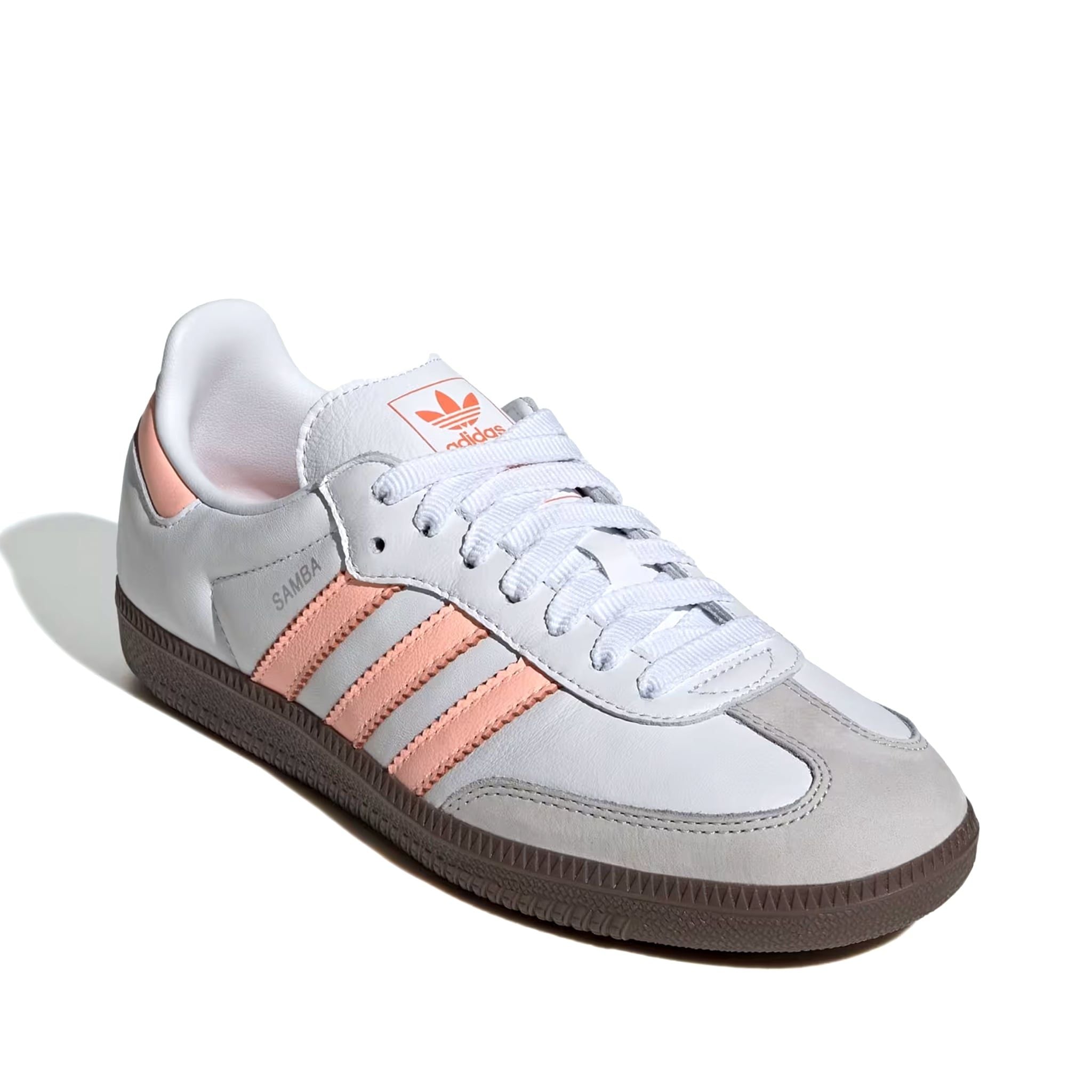  ADIDAS SAMBA OG CLOUD WHITE CLEAR ORANGE SEMI CORAL JH5687 