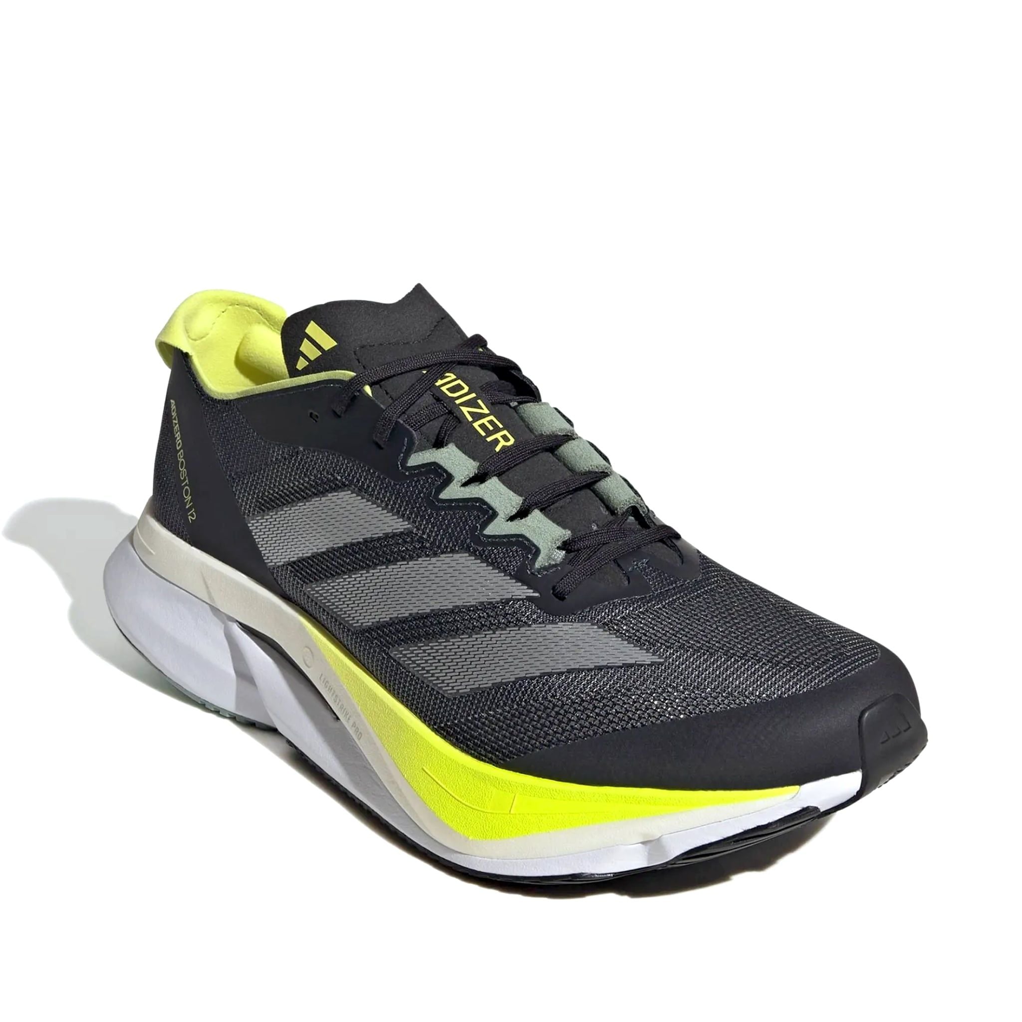  ADIDAS ADIZERO BOSTON 12 AURORA INK SILVER METALLIC PULSE LIME JI4477 