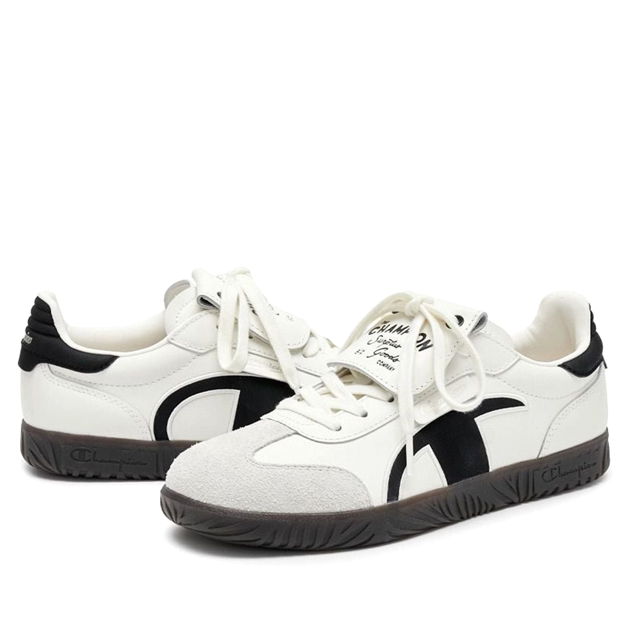  CHAMPION ESSENTIALS T-TRAINER CREAM BLACK U4CFCTW15U3 
