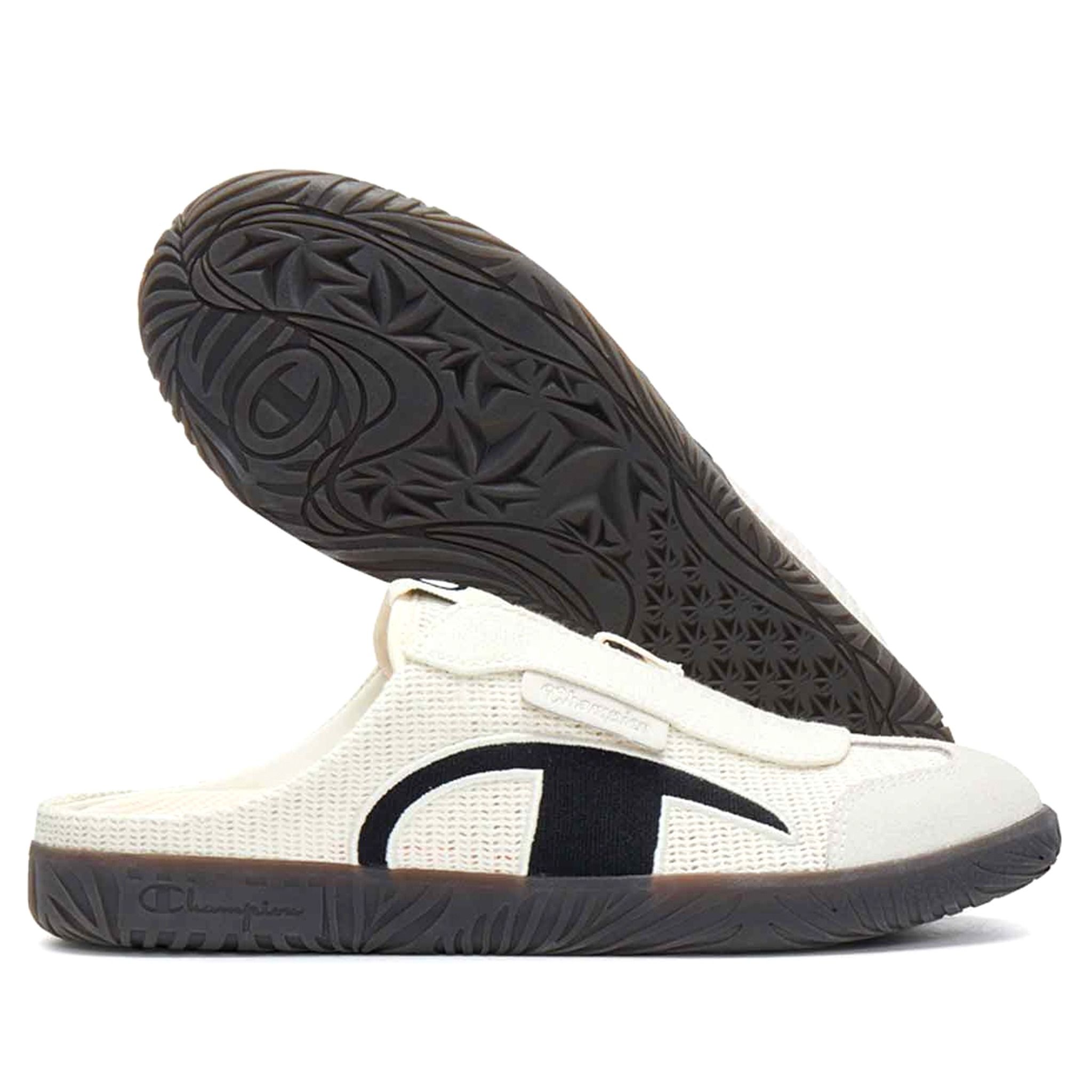  CHAMPION T-TRAINER MULE CREAM/BLACK U5BFASW01U3 