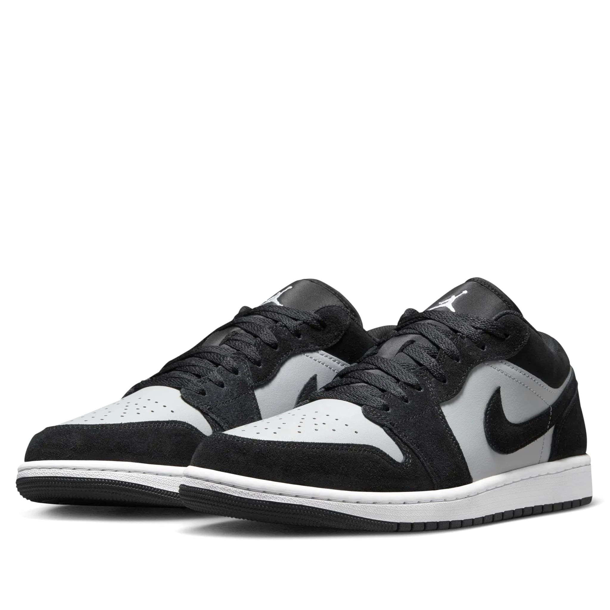  AIR JORDAN 1 LOW BLACK LIGHT SMOKE GREY 553558-048 