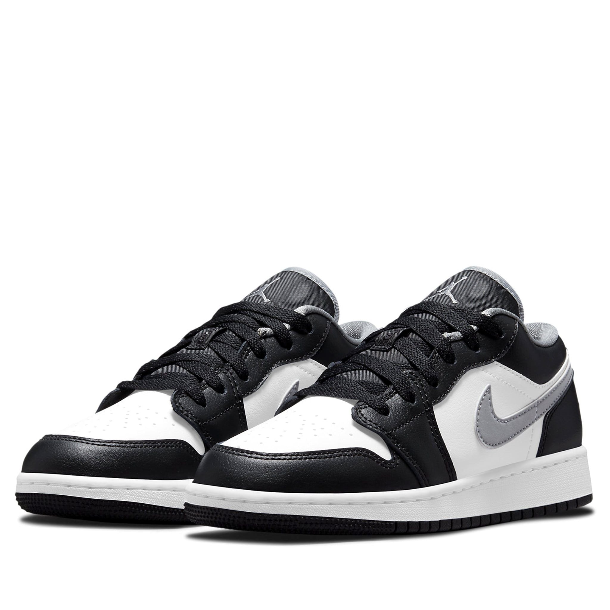  NIKE AIR JORDAN 1 LOW BLACK WHITE GREY 553560-040 