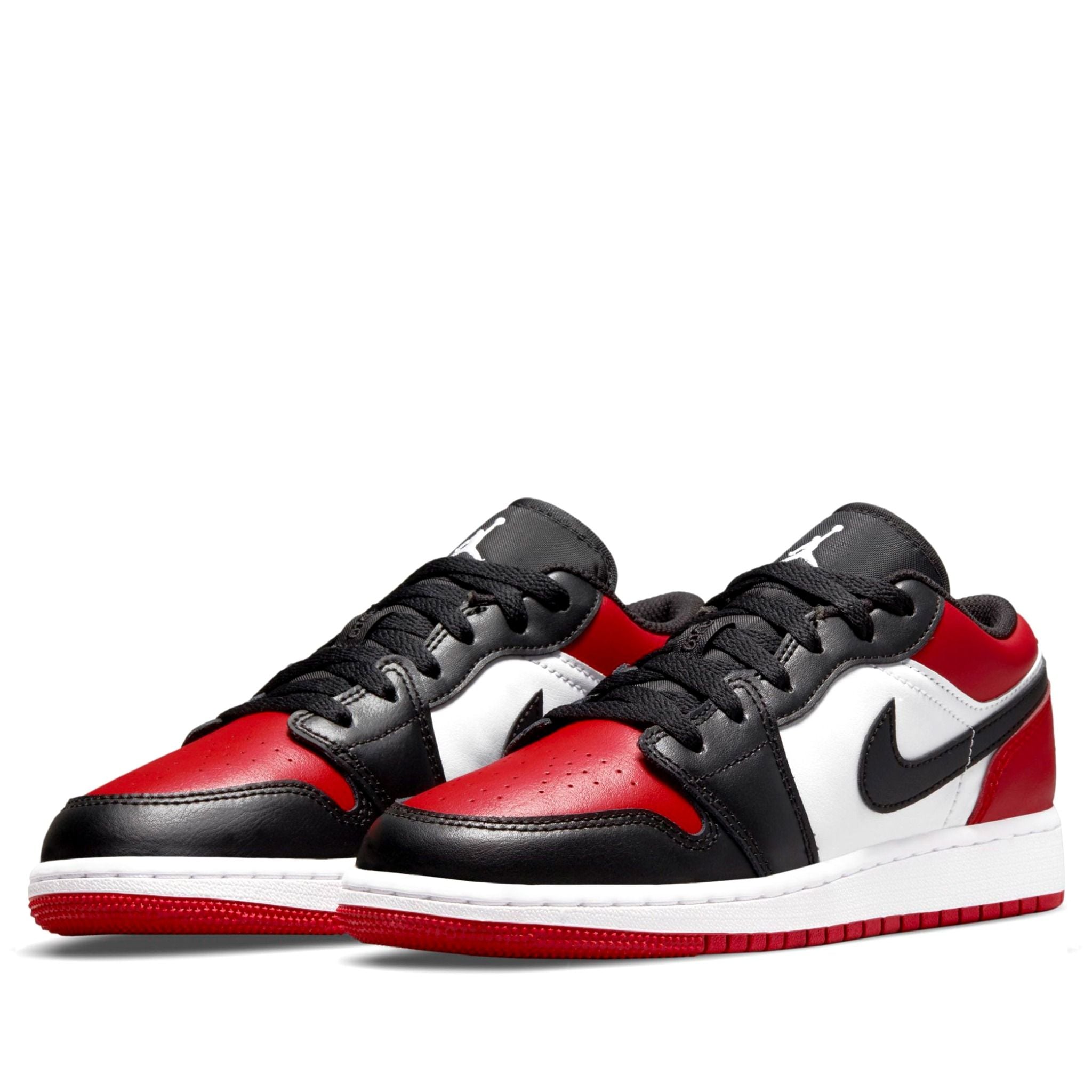  NIKE AIR JORDAN 1 LOW BRED TOE GS 553560-612 