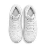  NIKE AIR JORDAN 1 MID TRIPLE WHITE 2023 GS 554725-136 