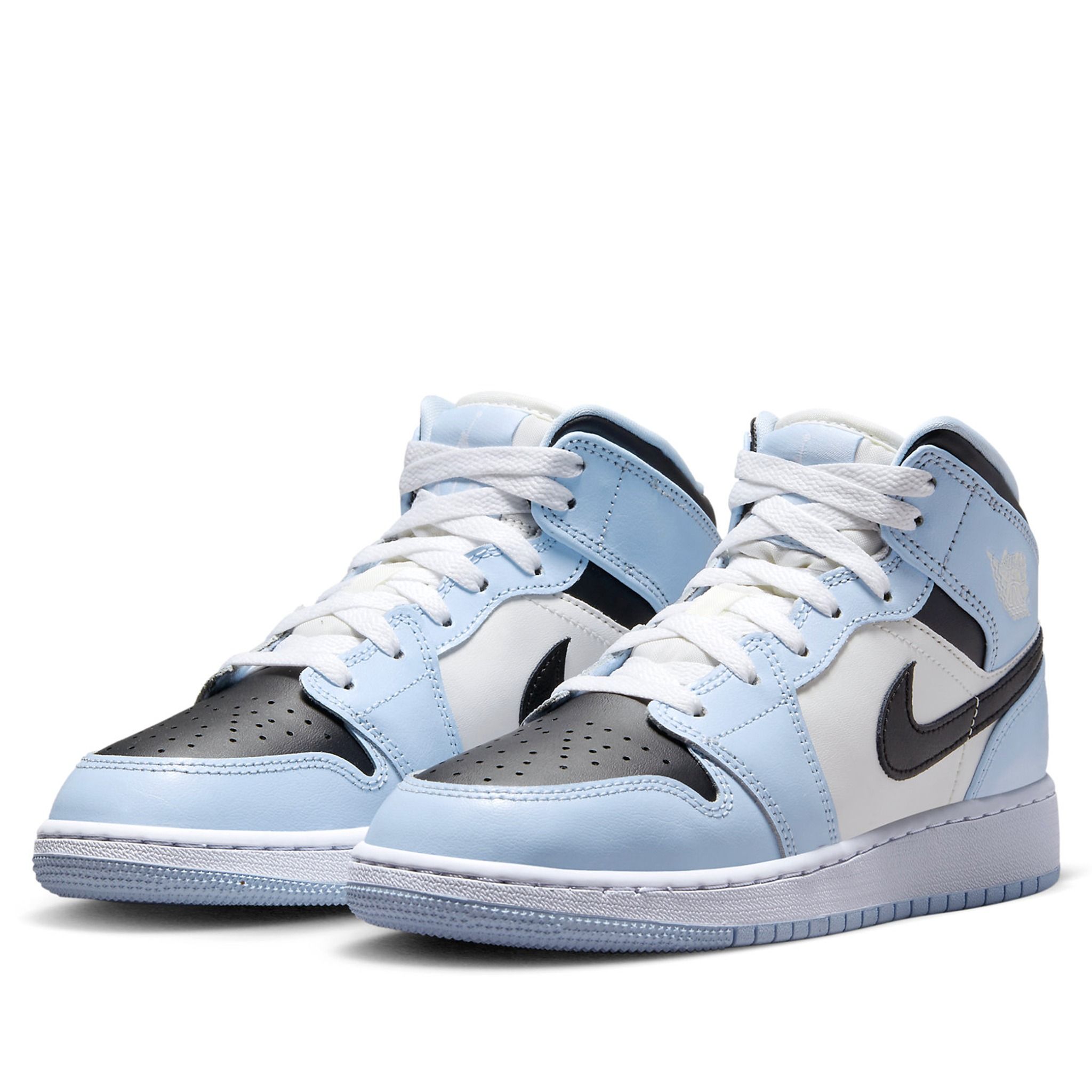  NIKE AIR JORDAN 1 MID ICE BLUE 555112-401 