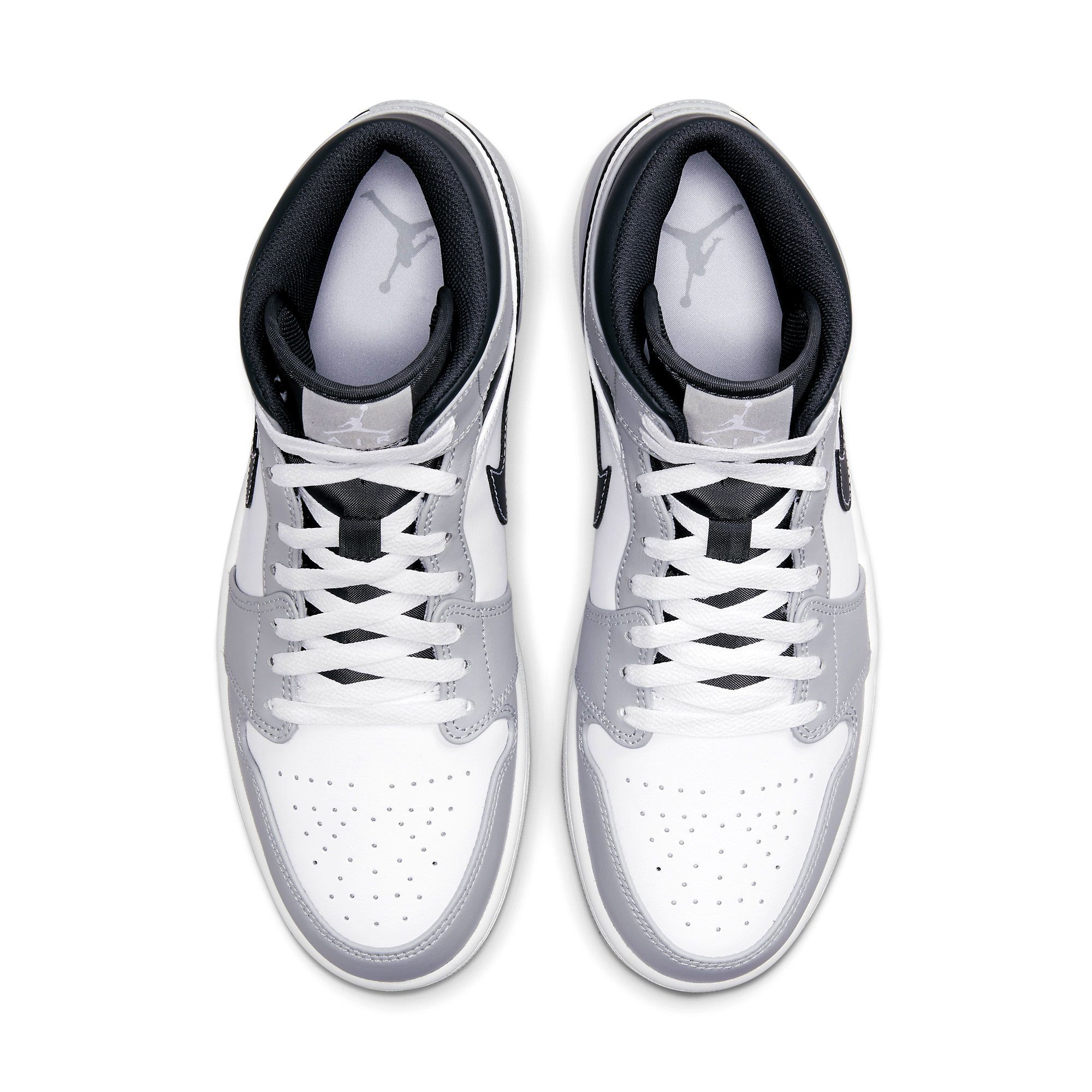  NIKE AIR JORDAN 1 MID LIGHT SMOKE GREY ANTHRACITE 554724-078 