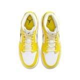  NIKE AIR JORDAN 1 MID GS DYNAMIC YELLOW FLORAL AV5174-700 