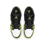  NIKE AIR JORDAN 1 LOW WHITE BLACK GREEN GS DO8244-003 