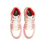  NIKE AIR JORDAN 1 MID SE ORANGE SUEDE GS DV1336-800 
