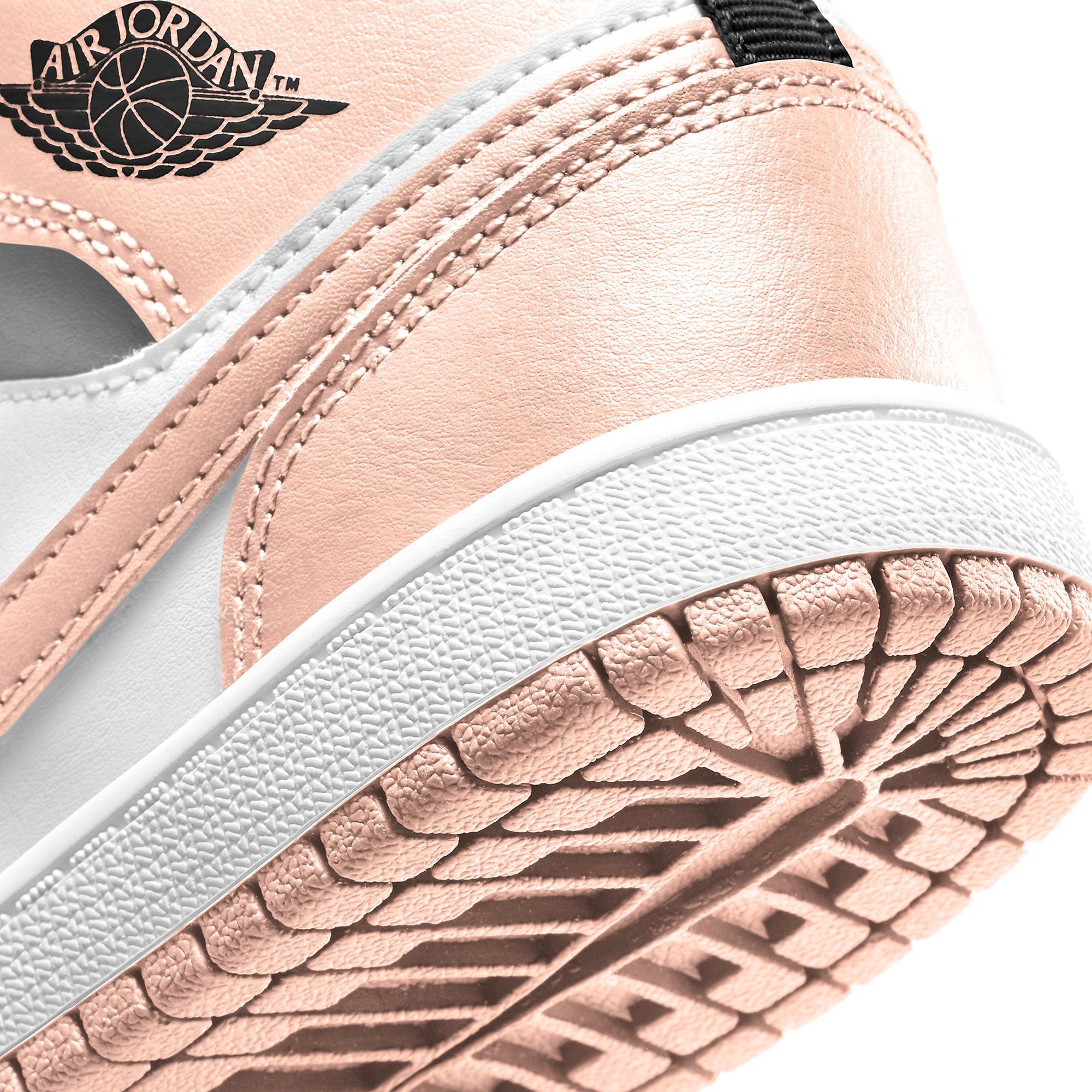  NIKE AIR JORDAN 1 MID ARCTIC ORANGE BLACK TOE 554724-133 