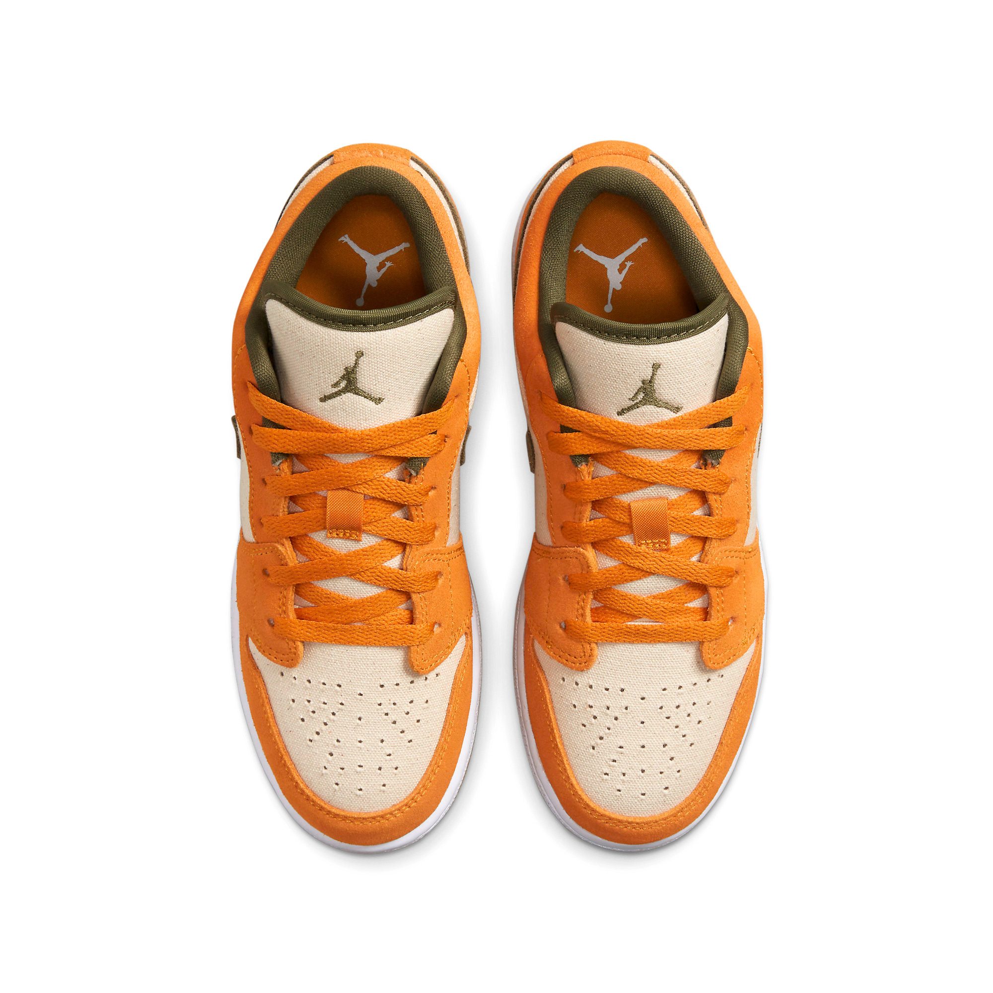  NIKE AIR JORDAN 1 LOW ORANGE OLIVE GS DJ0342-102 