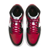  NIKE AIR JORDAN 1 MID ALTERNATE BRED TOE W BQ6472-079 