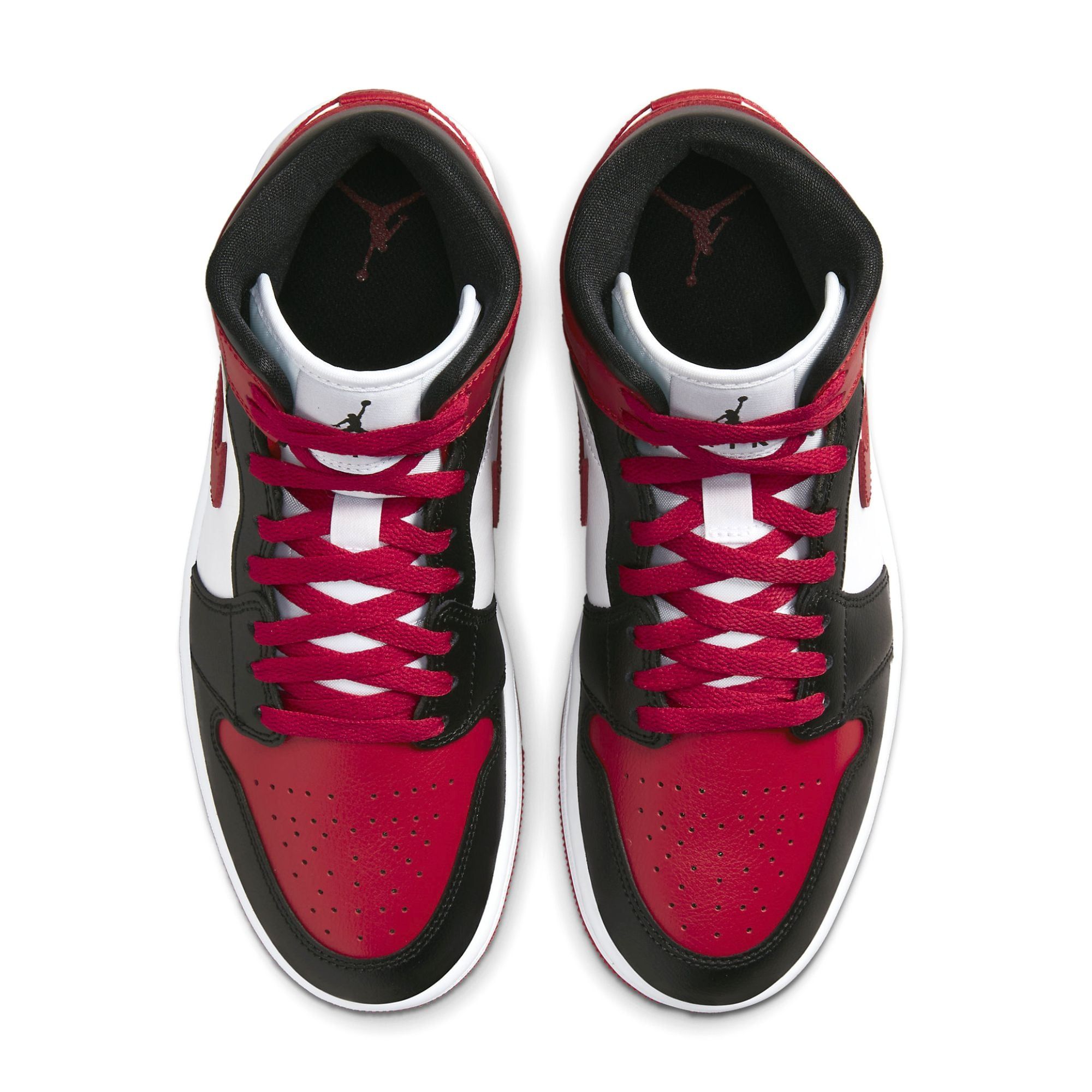  NIKE AIR JORDAN 1 MID ALTERNATE BRED TOE W BQ6472-079 
