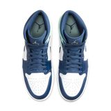  NIKE AIR JORDAN 1 MID MYSTIC NAVY MINT FOAM 554724-413 