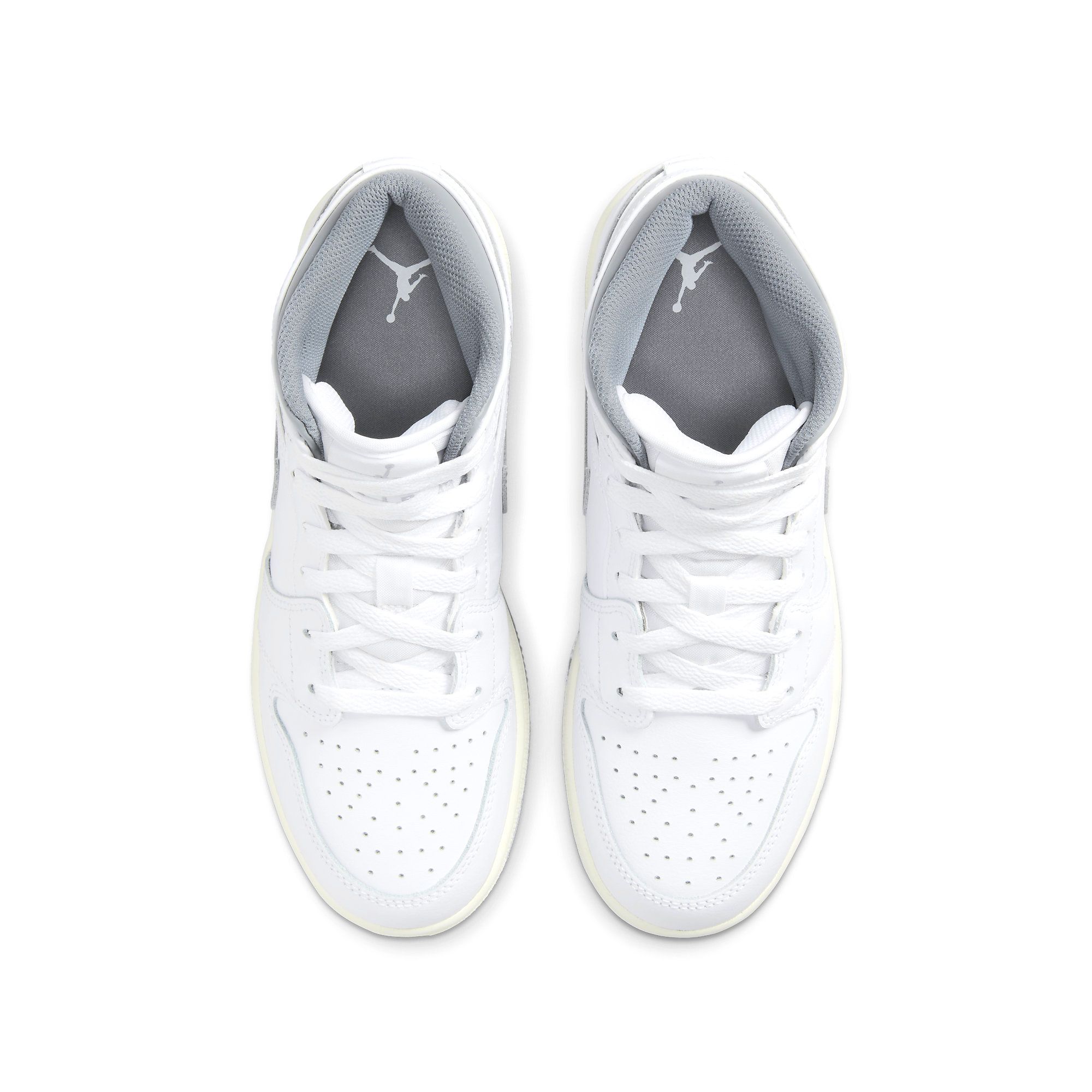  NIKE AIR JORDAN 1 MID NEUTRAL GREY GS 554725-135 