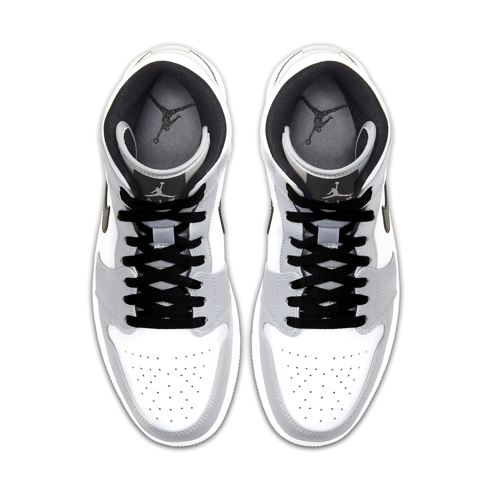  NIKE AIR JORDAN 1 MID LIGHT SMOKE GREY 554724-092 