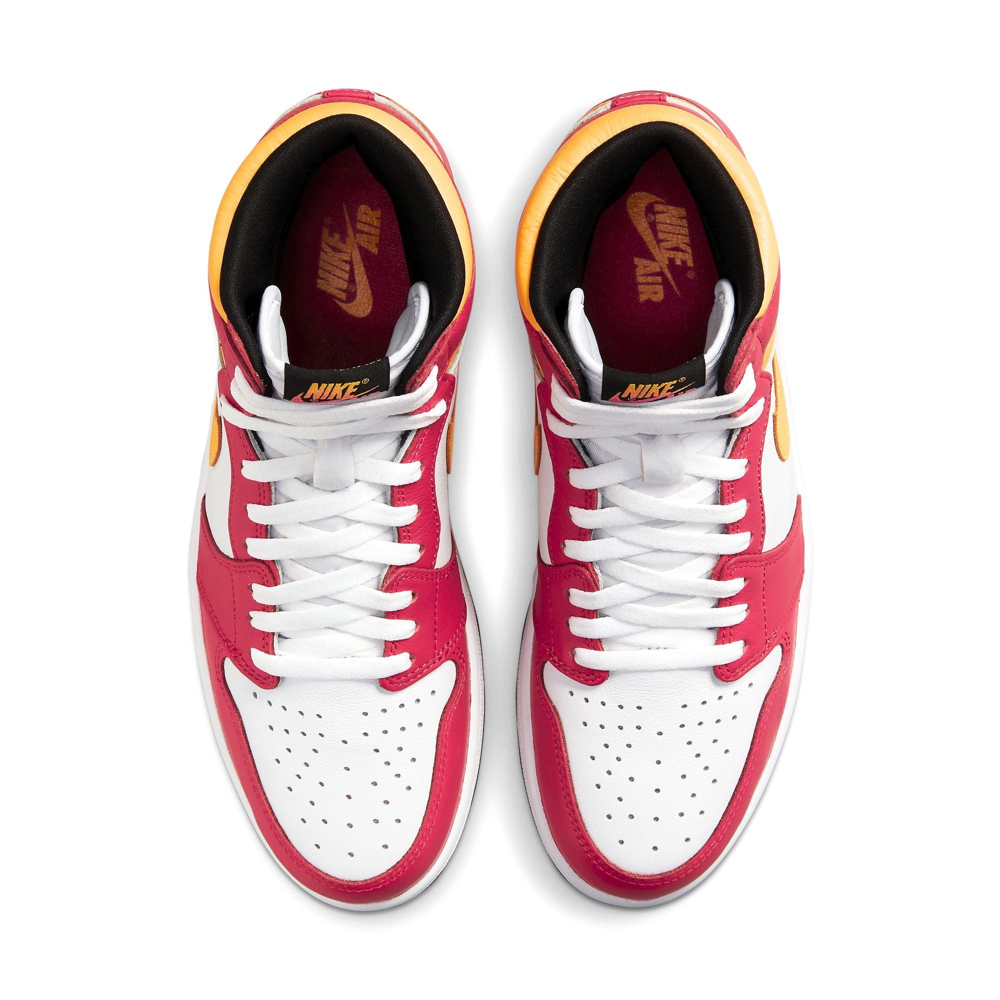  NIKE AIR JORDAN 1 HIGH OG LIGHT FUSION RED 555088-603 