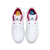  NIKE AIR JORDAN 1 LOW WHITE RED 553560-164 