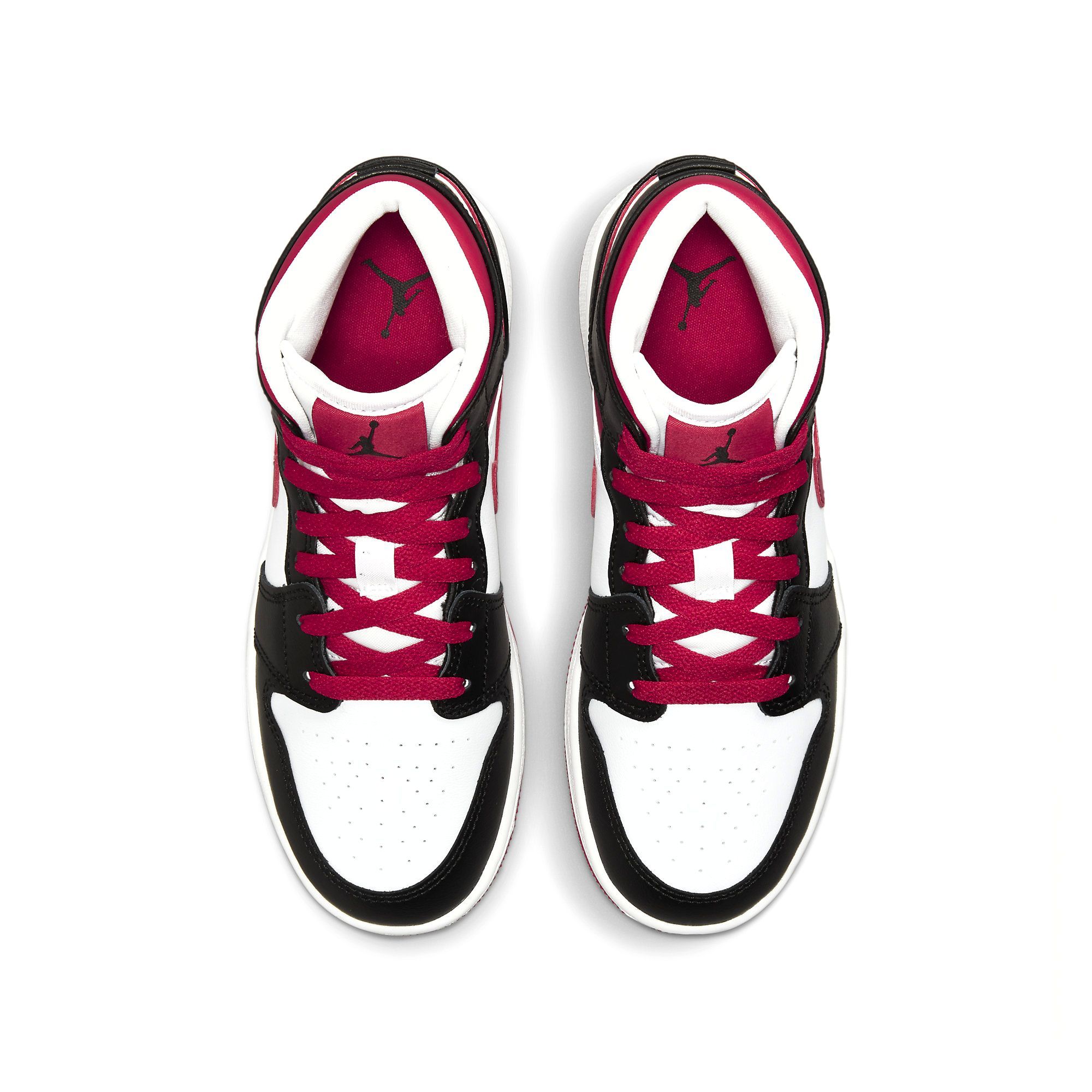  NIKE AIR JORDAN 1 MID WHITE VERY BERRY 554725-016 
